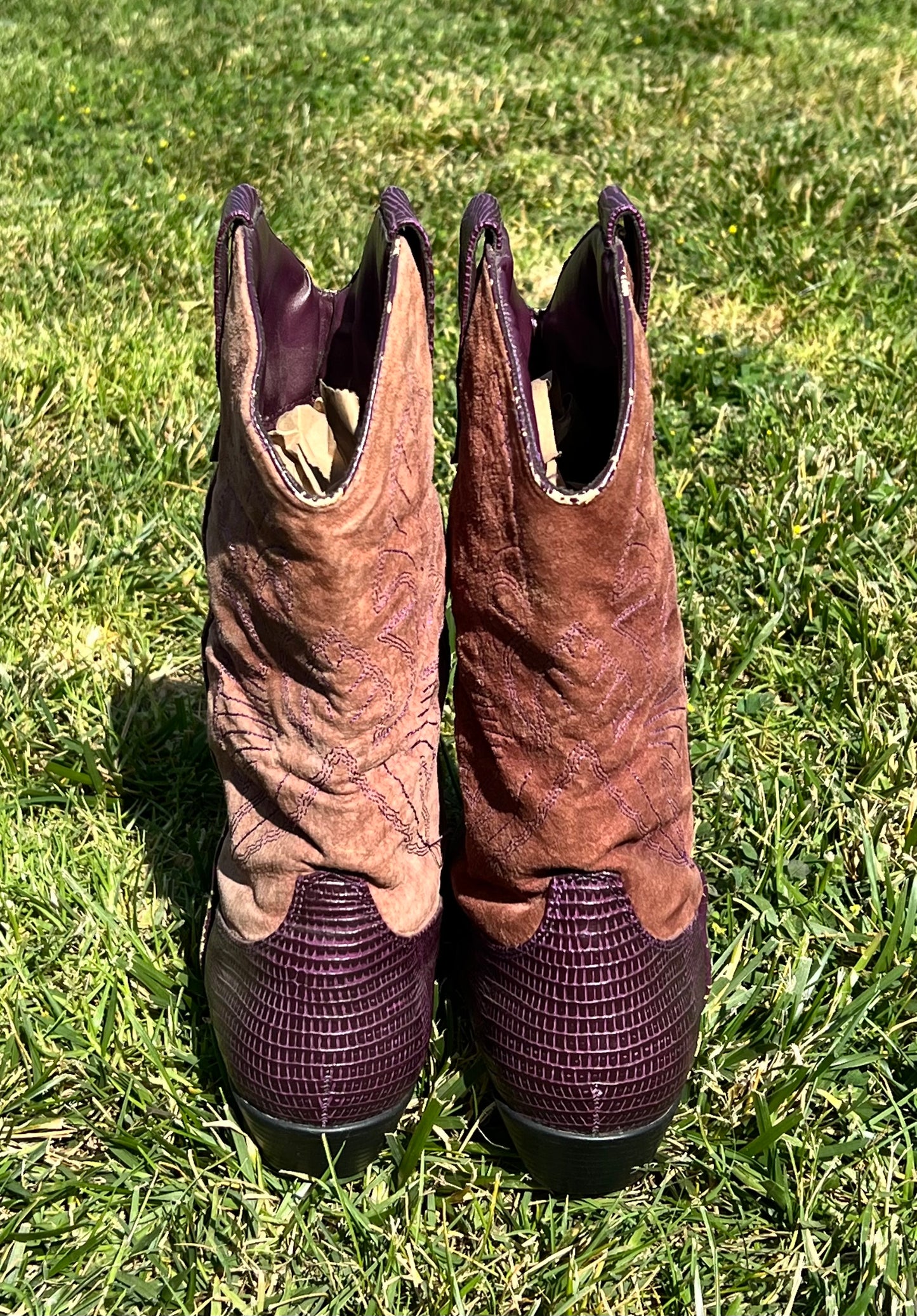 Vtg Purple NEWPORT Boots