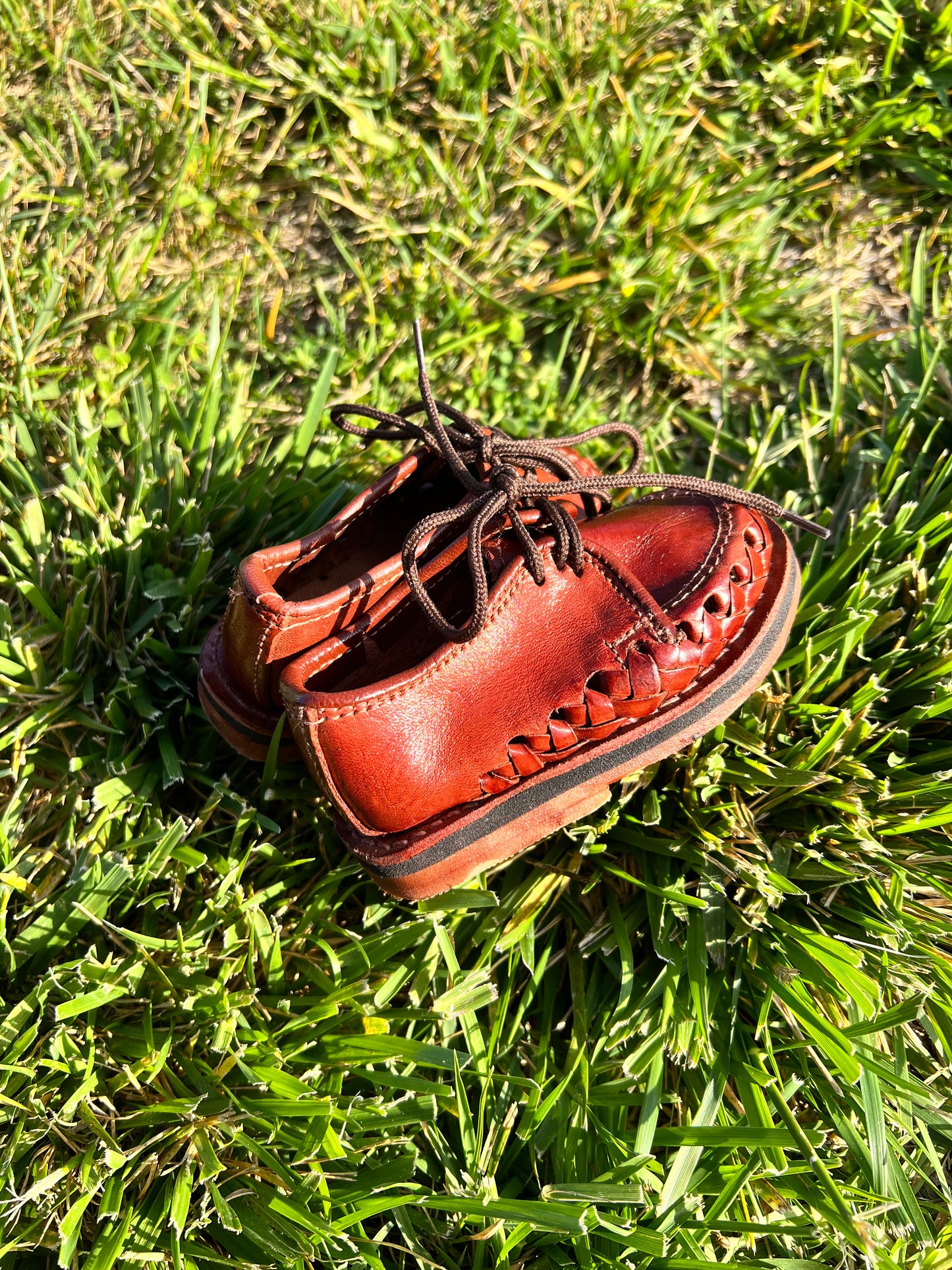 Adorable Mexican Leather Lace Shoes