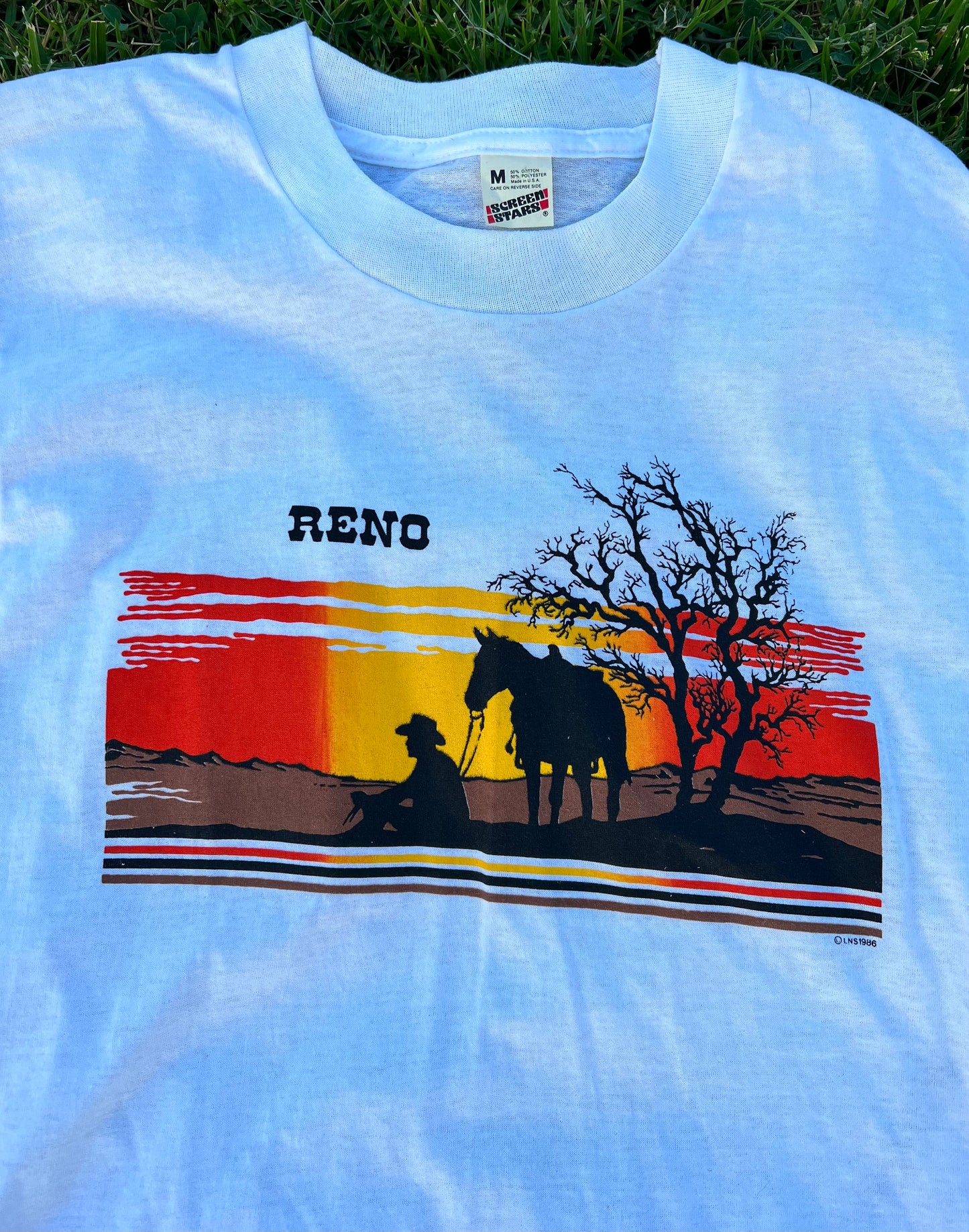 Vtg Deadstock 1986 RENO Tee