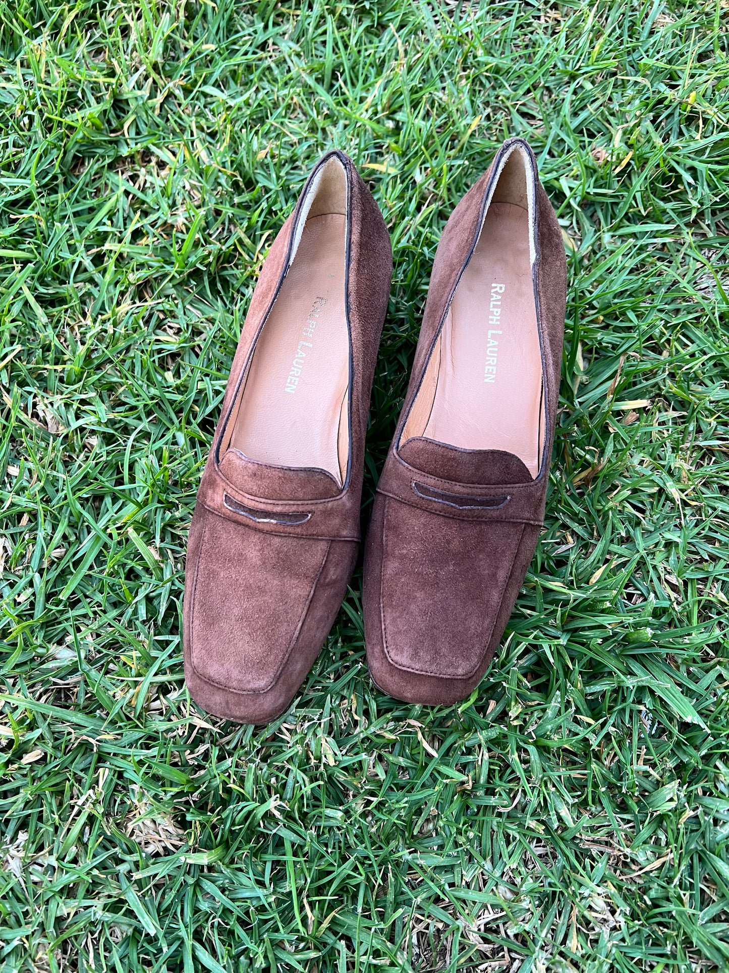Vtg Ralph Lauren Loafer Heels