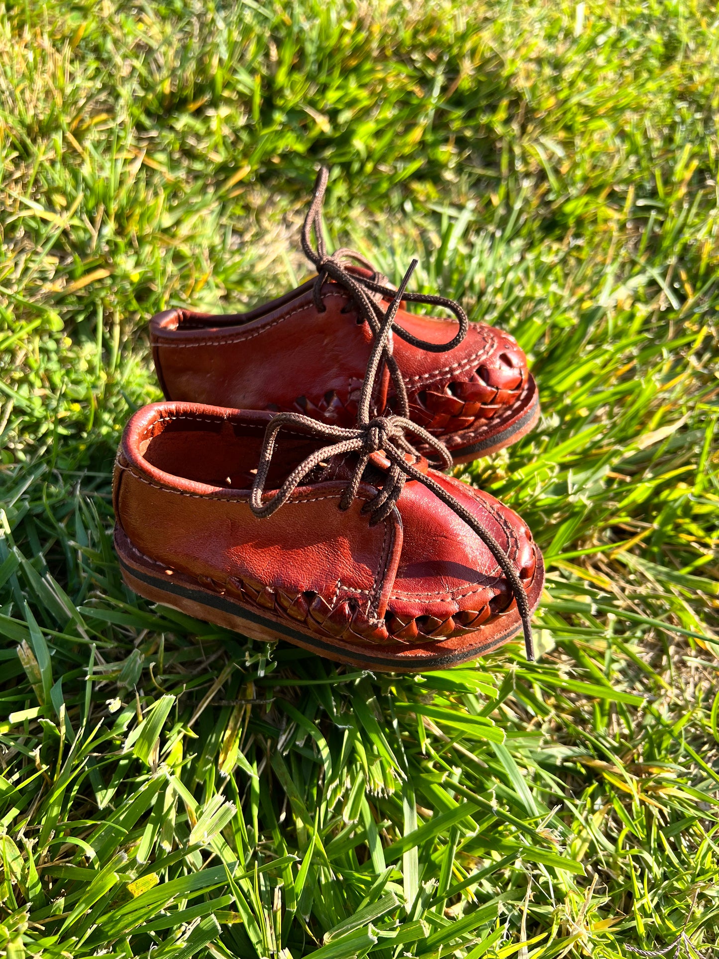Adorable Mexican Leather Lace Shoes