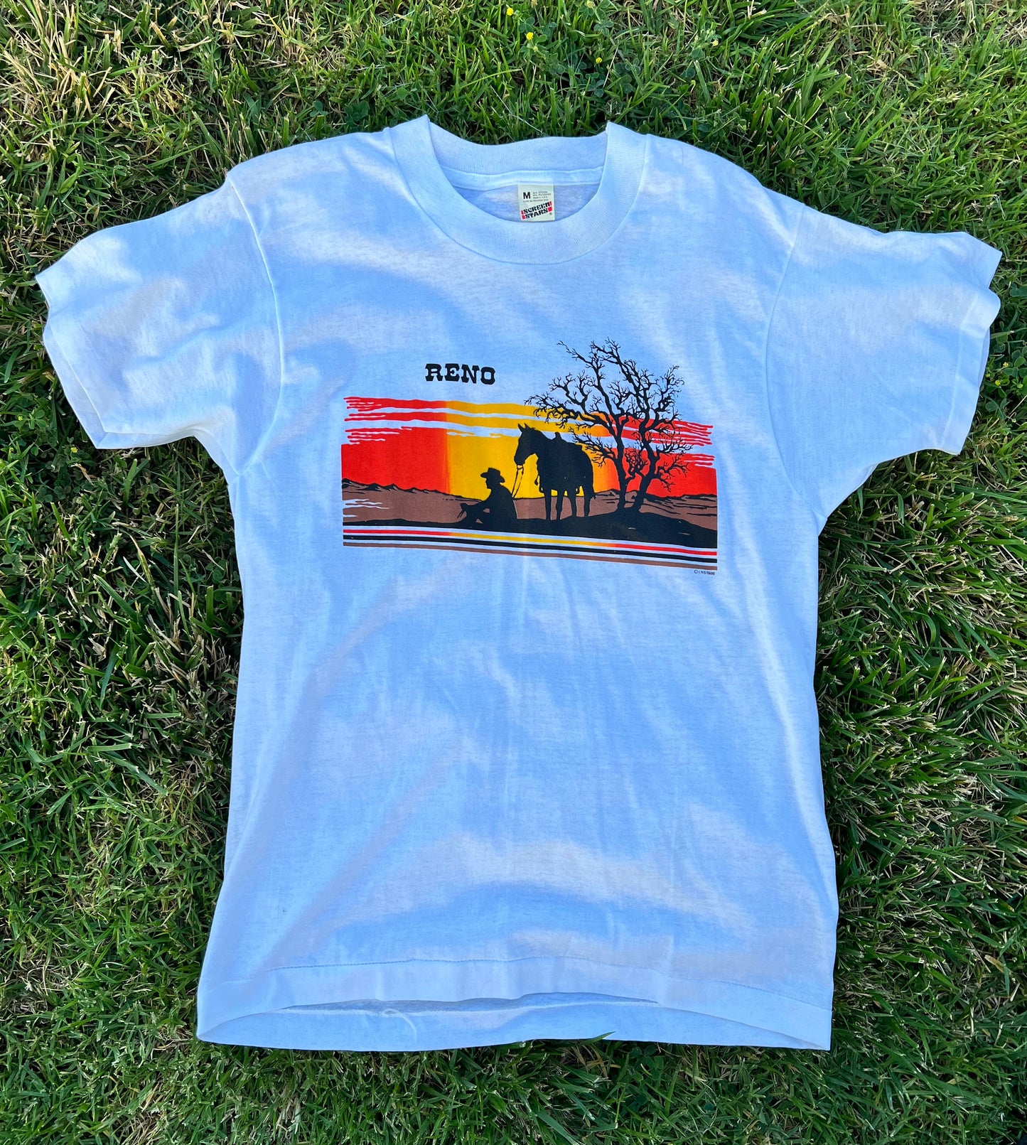 Vtg Deadstock 1986 RENO Tee