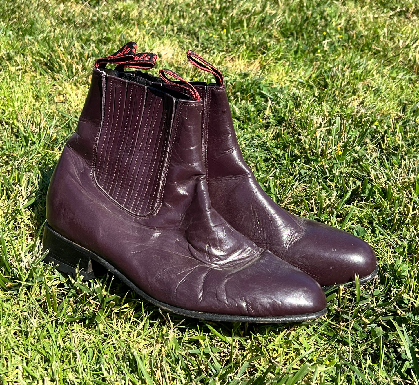 Eggplant Chelsea Boots