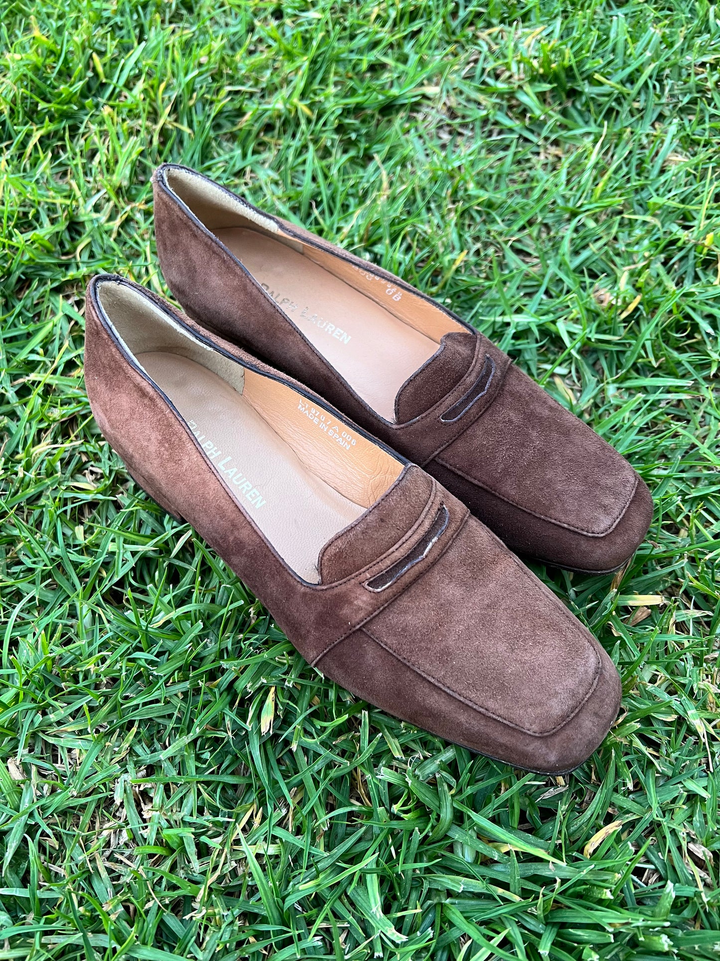 Vtg Ralph Lauren Loafer Heels