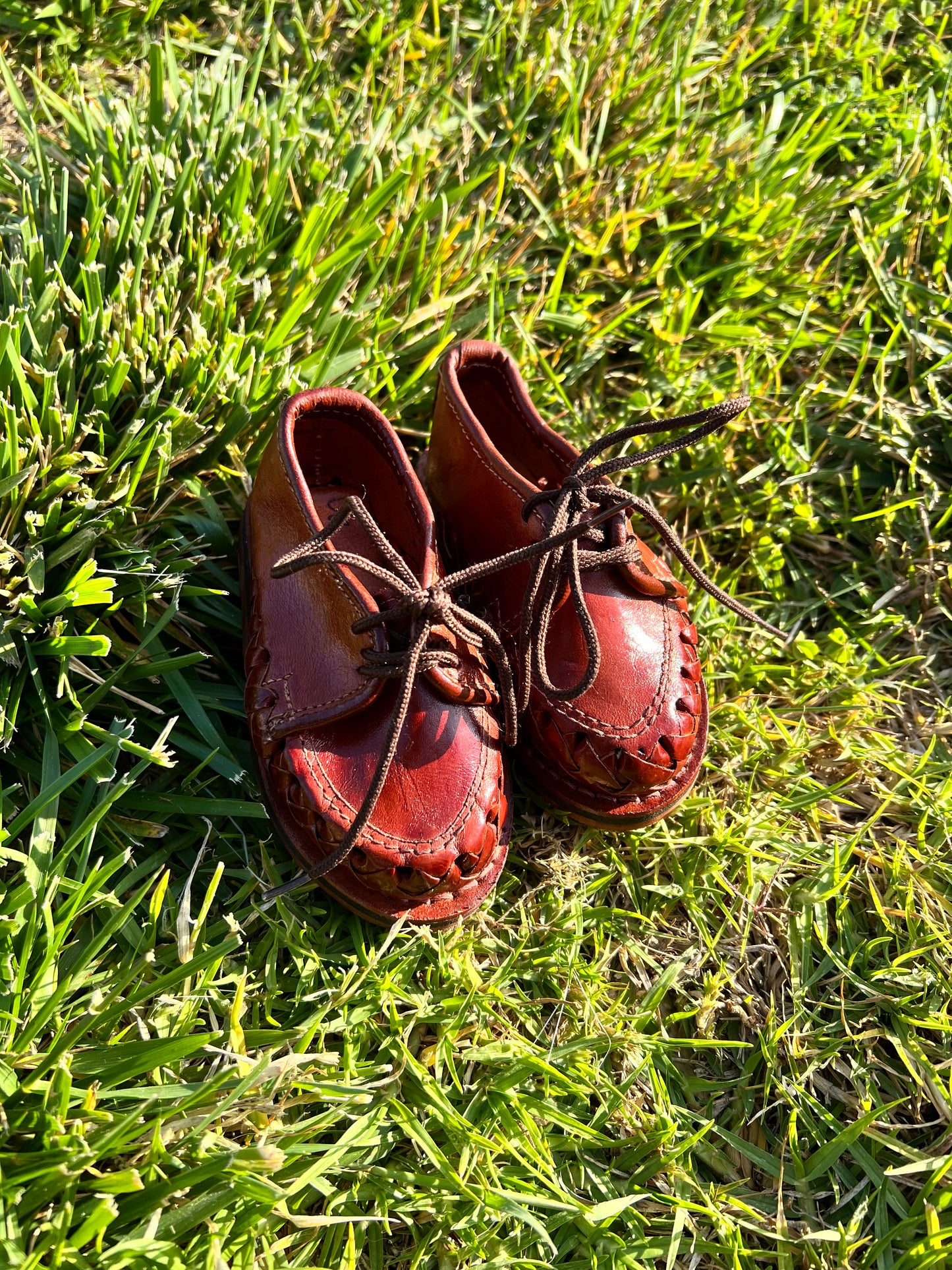 Adorable Mexican Leather Lace Shoes