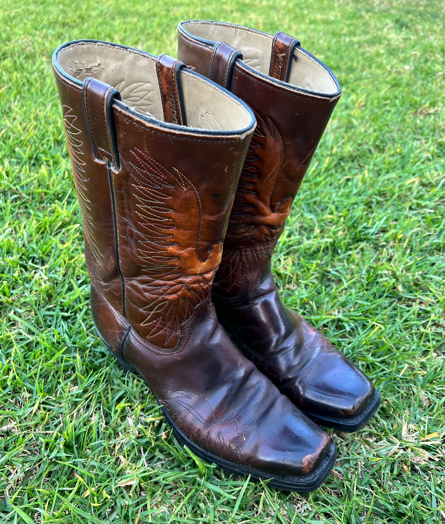 Firebird Wrangler Western Moto Boots